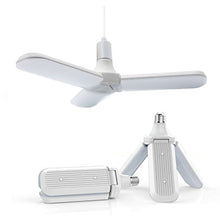 Load image into Gallery viewer, 45W E27 LED Bulb SMD2835 228leds Super Bright Foldable Fan Blade Angle Adjustable Ceiling Lamp Home Energy Saving Lights