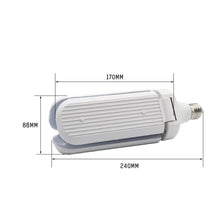 Load image into Gallery viewer, 45W E27 LED Bulb SMD2835 228leds Super Bright Foldable Fan Blade Angle Adjustable Ceiling Lamp Home Energy Saving Lights
