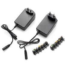 Load image into Gallery viewer, Voltage Adjustable universal power adapter 110 220V to 12V 3V 4.5V 6V 7.5V 9V AC DC adapter 3A Max 12 Volt power supply adaptor, US, EU