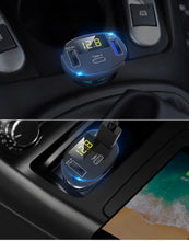 Load image into Gallery viewer, C02 Car Power Adapter in-car Phone Charger Type-C Fast Charger QC3.0 Dual USB Ports DC5V 2.4A 12V 24V Cigarette Lighter Power Supply, C02