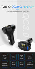 Load image into Gallery viewer, C02 Car Power Adapter in-car Phone Charger Type-C Fast Charger QC3.0 Dual USB Ports DC5V 2.4A 12V 24V Cigarette Lighter Power Supply, C02
