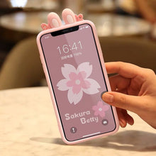 Load image into Gallery viewer, Cherry Blossoms Style Full Package Anti Falling Silicone Sleeve for iPhone X / XS