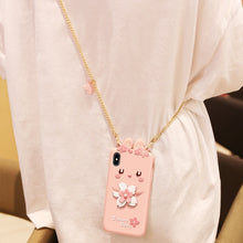 Load image into Gallery viewer, Cherry Blossoms Style Full Package Anti Falling Silicone Sleeve for iPhone X / XS