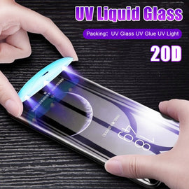 UV Liquid Curved Full Glue Full Screen Tempered Glass, For Galaxy S8(1 PC), For Galaxy S8 PLUS(1 PC), For Galaxy S9(1 PC), For Galaxy S9+(1 PC), For Galaxy Note 8, For Galaxy Note 9, For Galaxy S10 5G(1 PC), For Huawei  P20 Lite, For Huawei  P30       ...