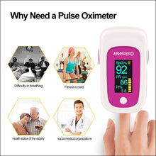 Load image into Gallery viewer, M160 Finger Pulse Oximeter Medical Special, M160 (Blue), M160 (Gray), M160 (Rose Red)