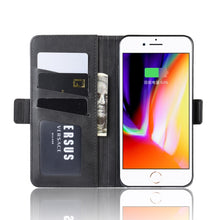 Load image into Gallery viewer, Wallet Stand Leather Cell Phone Case for iPhone 8 Plus / 7 Plus，with Wallet &amp; Holder &amp; Card Slots, For iPhone 8 Plus