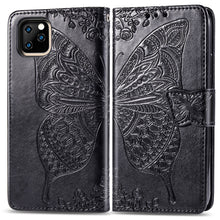 Load image into Gallery viewer, Butterfly Love Flowers Embossing Horizontal Flip Leather Case For  iPhone XI（2019）with Holder &amp; Card Slots &amp; Wallet &amp; Lanyard, For iPhone 11 Pro
