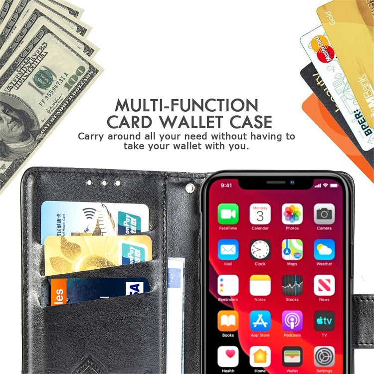Butterfly Love Flowers Embossing Horizontal Flip Leather Case For  iPhone XI（2019）with Holder & Card Slots & Wallet & Lanyard, For iPhone 11 Pro