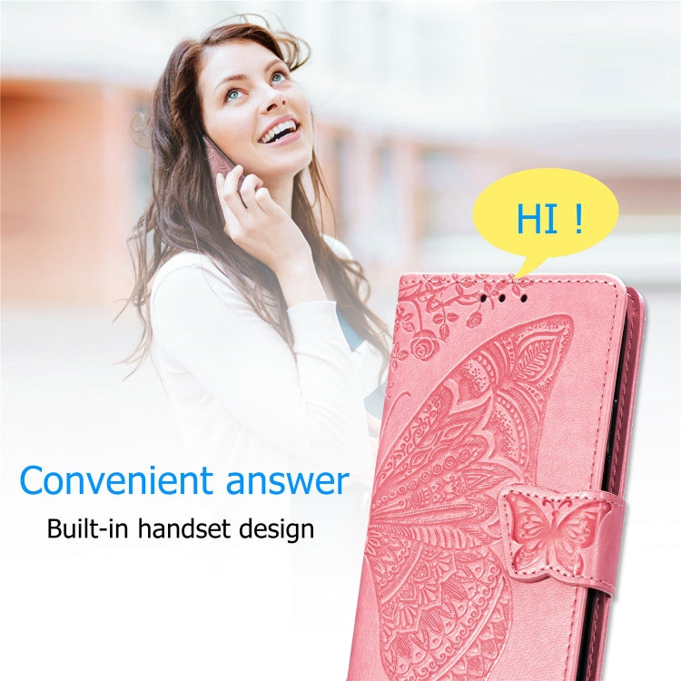 Butterfly Love Flowers Embossing Horizontal Flip Leather Case For  iPhone XI（2019）with Holder & Card Slots & Wallet & Lanyard, For iPhone 11 Pro