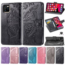 Load image into Gallery viewer, Butterfly Love Flowers Embossing Horizontal Flip Leather Case For  iPhone XI（2019）with Holder &amp; Card Slots &amp; Wallet &amp; Lanyard, For iPhone 11 Pro