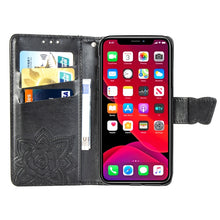 Load image into Gallery viewer, Butterfly Love Flowers Embossing Horizontal Flip Leather Case For  iPhone XI（2019）with Holder &amp; Card Slots &amp; Wallet &amp; Lanyard, For iPhone 11 Pro