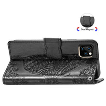 Load image into Gallery viewer, Butterfly Love Flowers Embossing Horizontal Flip Leather Case For  iPhone XI（2019）with Holder &amp; Card Slots &amp; Wallet &amp; Lanyard, For iPhone 11 Pro