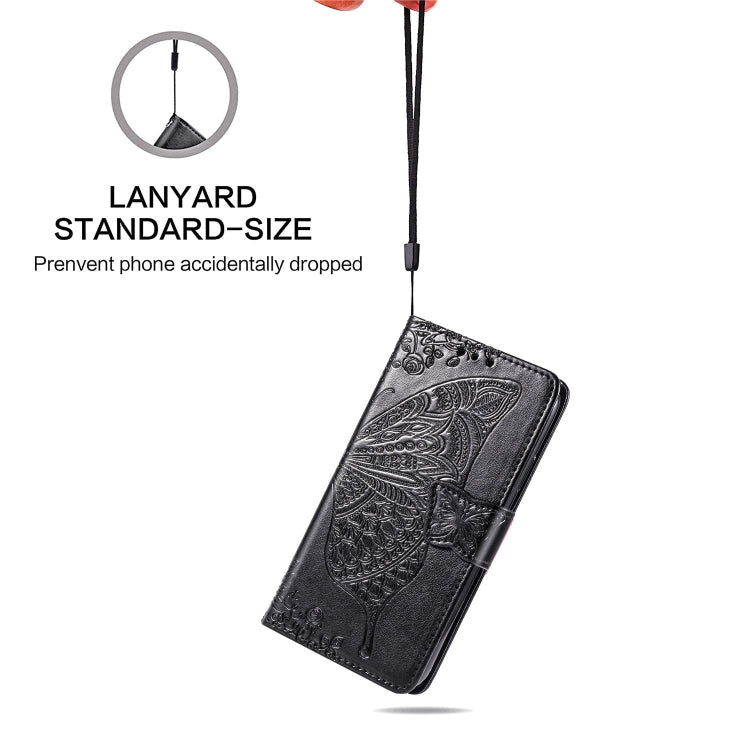 Butterfly Love Flowers Embossing Horizontal Flip Leather Case For  iPhone XI（2019）with Holder & Card Slots & Wallet & Lanyard, For iPhone 11 Pro