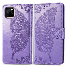Load image into Gallery viewer, Butterfly Love Flowers Embossing Horizontal Flip Leather Case For  iPhone XI（2019）with Holder &amp; Card Slots &amp; Wallet &amp; Lanyard, For iPhone 11 Pro