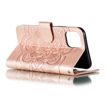 Load image into Gallery viewer, Mandala Embossing Pattern Horizontal Flip Leather Case for iPhone XI（2019）, with Holder &amp; Card Slots &amp; Wallet &amp; Photo Frame &amp;  Lanyard, For iPhone 11 Pro, For iPhone 11 Pro Max