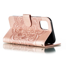 Load image into Gallery viewer, Mandala Embossing Pattern Horizontal Flip Leather Case for iPhone XIR（2019）, with Holder &amp; Card Slots &amp; Wallet &amp; Photo Frame &amp; Lanyard, For iPhone 11