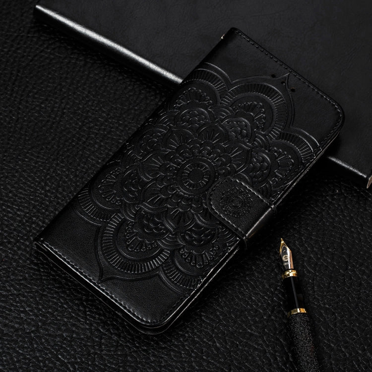 Mandala Embossing Pattern Horizontal Flip Leather Case for iPhone XIR（2019）, with Holder & Card Slots & Wallet & Photo Frame & Lanyard, For iPhone 11