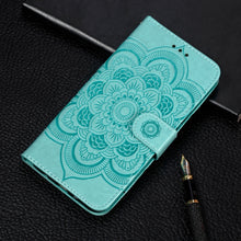 Load image into Gallery viewer, Mandala Embossing Pattern Horizontal Flip Leather Case for iPhone XIR（2019）, with Holder &amp; Card Slots &amp; Wallet &amp; Photo Frame &amp; Lanyard, For iPhone 11