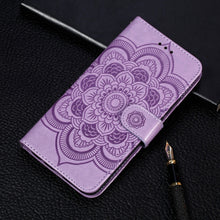 Load image into Gallery viewer, Mandala Embossing Pattern Horizontal Flip Leather Case for iPhone XIR（2019）, with Holder &amp; Card Slots &amp; Wallet &amp; Photo Frame &amp; Lanyard, For iPhone 11