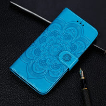 Load image into Gallery viewer, Mandala Embossing Pattern Horizontal Flip Leather Case for iPhone XIR（2019）, with Holder &amp; Card Slots &amp; Wallet &amp; Photo Frame &amp; Lanyard, For iPhone 11
