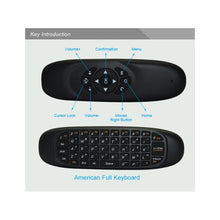 Load image into Gallery viewer, C120 2.4G Mini Keyboard Wireless Remote Mouse with 3-Gyro &amp; 3-Gravity Sensor for PC / HTPC / IPTV / Smart TV and Android TV Box etc