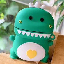 Load image into Gallery viewer, Universal Wireless Couple Green Pink Dinosaur Bluetooth Headphone Holder for Apple AirPods 1 / 2