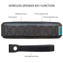 Load image into Gallery viewer, Portable Bluetooth Speaker Super Bass Stereo Wireless Speakers Support IP66 Waterproof Emergency Charging Handsfree TF