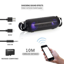 Load image into Gallery viewer, LZ33 LED Portable Wireless Bluetooth Speaker Stereo Speakerphone Music Speakers for Computer with TF FM