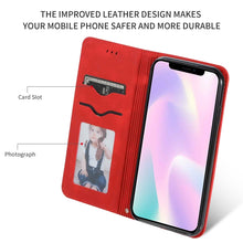 Load image into Gallery viewer, Retro Skin Feel Business Magnetic Horizontal Flip Leather Case for iPhone XIR 2019, For iPhone 11