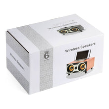 Load image into Gallery viewer, Portable Wooden Wireless Speaker Subwoofer Stero Radio FM Desktop Bluetooth Speakers