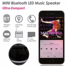 Load image into Gallery viewer, T&amp;G A18 Ball Bluetooth Speaker with LED Light Portable Wireless Mini Speaker Mobile Music MP3 Subwoofer Support TF, BLACK, BLUE, PINK, WHITE