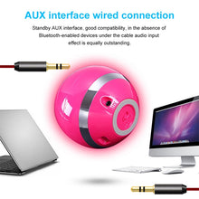 Load image into Gallery viewer, T&amp;G A18 Ball Bluetooth Speaker with LED Light Portable Wireless Mini Speaker Mobile Music MP3 Subwoofer Support TF, BLACK, BLUE, PINK, WHITE