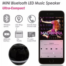 Load image into Gallery viewer, T&amp;G A18 Ball Bluetooth Speaker with LED Light Portable Wireless Mini Speaker Mobile Music MP3 Subwoofer Support TF, BLACK, BLUE, PINK, WHITE