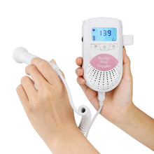 Load image into Gallery viewer, FD-100 Digital Fetal Doppler Ultrasound Sound Baby Heartbeat Detector Monitor LED Digital Prenatal Pocket Fetal Doppler Stethoscope (Pink), FD-100  (Pink)