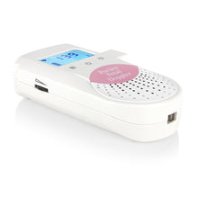 Load image into Gallery viewer, FD-100 Digital Fetal Doppler Ultrasound Sound Baby Heartbeat Detector Monitor LED Digital Prenatal Pocket Fetal Doppler Stethoscope (Pink), FD-100  (Pink)
