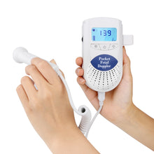 Load image into Gallery viewer, FD-100 Digital Fetal Doppler Ultrasound Sound Baby Heartbeat Detector Monitor LED Digital Prenatal Pocket Fetal Doppler Stethoscope, FD-100   (Blue)