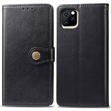 Load image into Gallery viewer, Retro Solid Color Leather Buckle Mobile Phone Protection Leather Case with Photo Frame &amp; Card Slot &amp; Wallet &amp; Bracket Function for  iPhone XIR（2019）, For iPhone 11