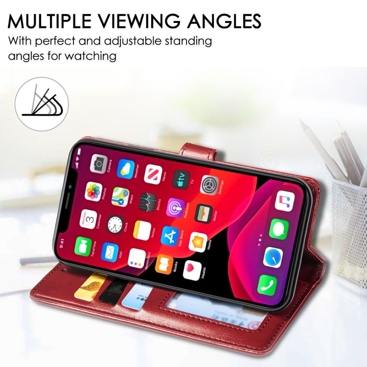Retro Solid Color Leather Buckle Mobile Phone Protection Leather Case with Photo Frame & Card Slot & Wallet & Bracket Function for  iPhone XIR（2019）, For iPhone 11
