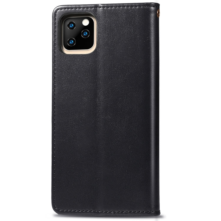 Retro Solid Color Leather Buckle Mobile Phone Protection Leather Case with Photo Frame & Card Slot & Wallet & Bracket Function for  iPhone XIR（2019）, For iPhone 11