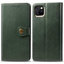 Load image into Gallery viewer, Retro Solid Color Leather Buckle Mobile Phone Protection Leather Case with Photo Frame &amp; Card Slot &amp; Wallet &amp; Bracket Function for  iPhone XIR（2019）, For iPhone 11