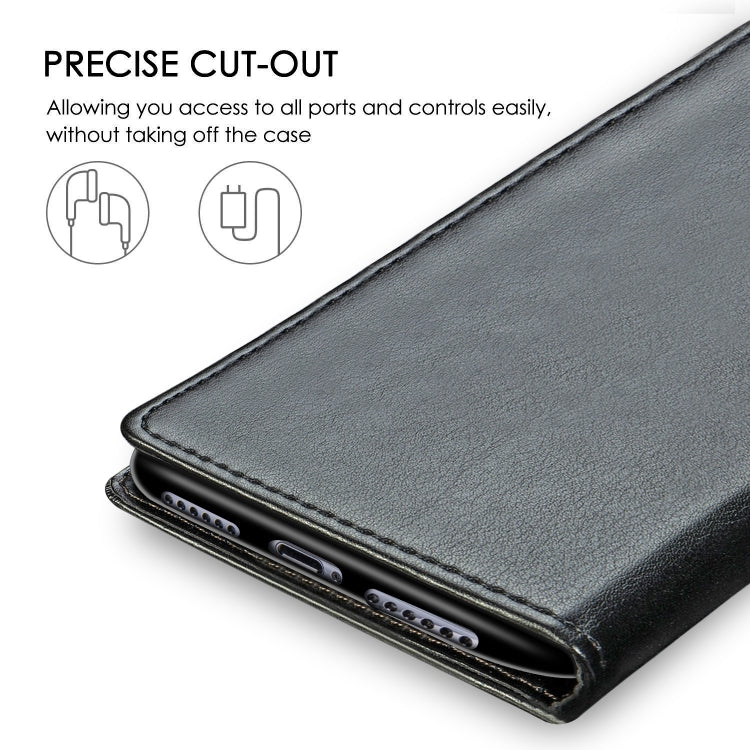 Retro Solid Color Leather Buckle Mobile Phone Protection Leather Case with Photo Frame & Card Slot & Wallet & Bracket Function for iPhone XI（2019）, For iPhone 11 Pro
