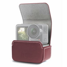 Load image into Gallery viewer, Waterproof Mini Leather Case Storage Carrying Box for DJI OSMO Action / GoPro / SJCAM / Xiaomi Mi Jia, Black, Coffee