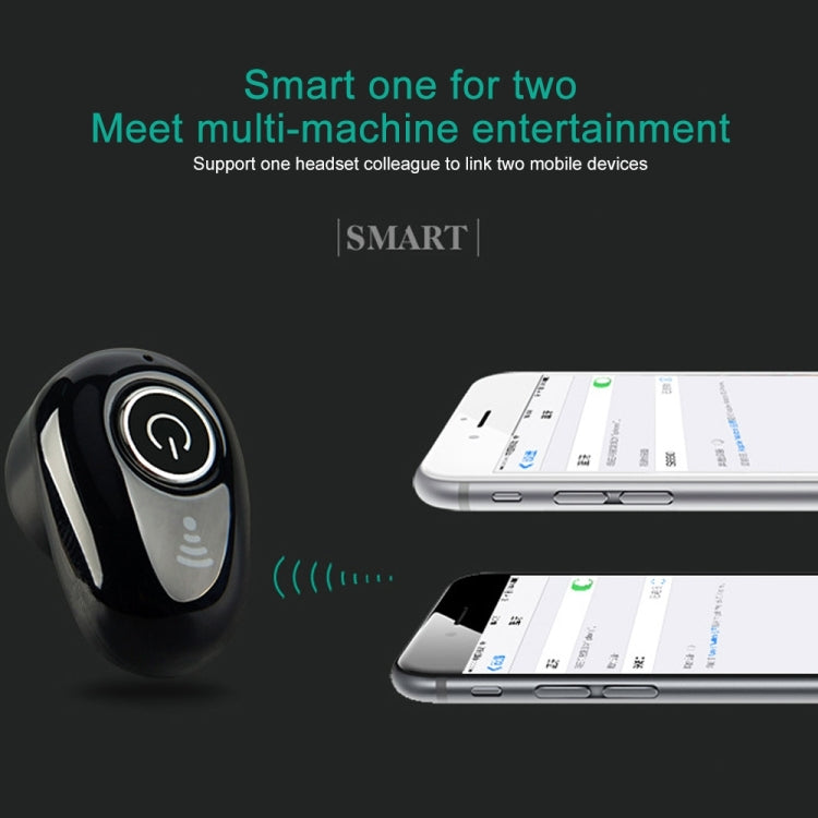 S650 Second Generation Charging Base Mini Bluetooth Earphone Wireless Earbuds Business Invisible Handsfree In-Ear Earphones with Mic