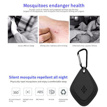 Load image into Gallery viewer, Outdoor Mosquito Repellent Portable Ultrasonic Insect Repellent Insecticide USB Charging Intelligent Frequency Conversion, Black, White