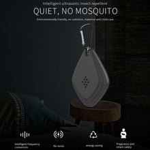 Load image into Gallery viewer, Outdoor Mosquito Repellent Portable Ultrasonic Insect Repellent Insecticide USB Charging Intelligent Frequency Conversion, Black, White