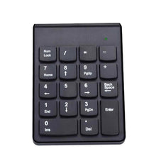 Load image into Gallery viewer, 18 Keys 2.4GHz Mini USB Numeric Keypad, Wireless Black