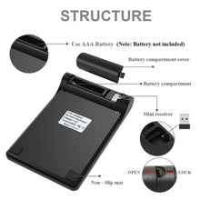Load image into Gallery viewer, 18 Keys 2.4GHz Mini USB Numeric Keypad, Wireless Black