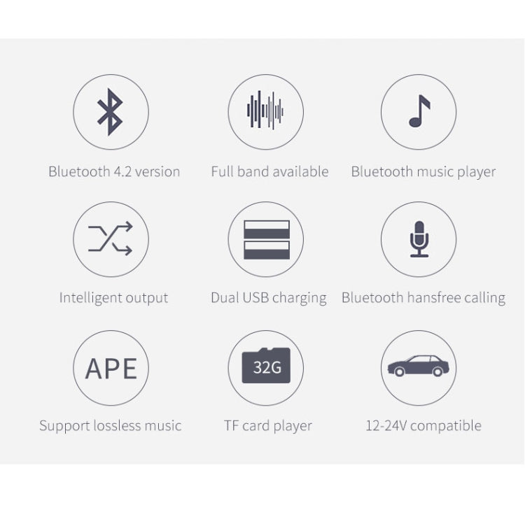 BC41 Multi-Functional MP3 Player, Bluetooth Receiver, USB Charger, Automobile Cigarette Lighter, BC41