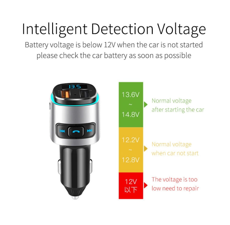 BC41 Multi-Functional MP3 Player, Bluetooth Receiver, USB Charger, Automobile Cigarette Lighter, BC41