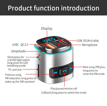 Load image into Gallery viewer, BC41 Multi-Functional MP3 Player, Bluetooth Receiver, USB Charger, Automobile Cigarette Lighter, BC41